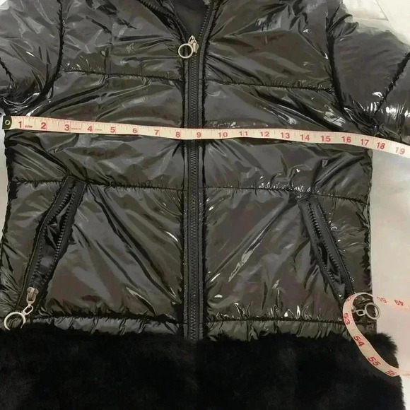 women's KARTINKA design Puffer jacket with Faux Fur Detail 20% COTTON SIZE 26 XS - Picture 9 of 12